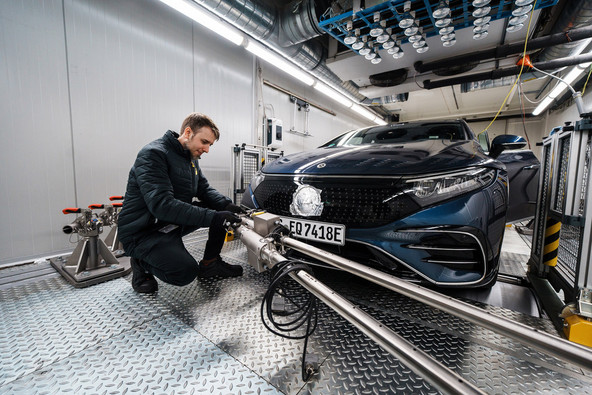 Test kluba ADAC: EQS 450 je 'Langstreckenkönig'