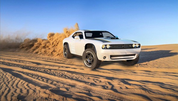 Dodge challenger A/T UC by Joey Ruiter: 'Off-road Muscle Car'