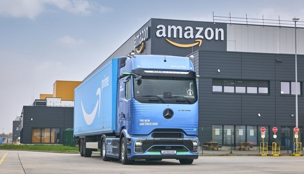 Veliko naročilo za Mercedes-Benz Trucks: Amazon naročil več kot 200 tovornih vozil eActros 600
