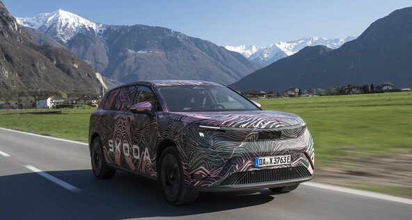 Škoda Peaq: Prvi utrinki novega električnega paradnega modela znamke Škoda