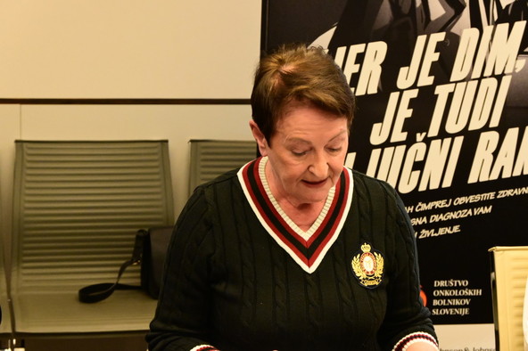 Predsednica Društva onkoloških bolnikov Slovenije Ana Žličar