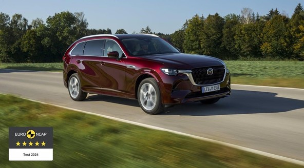 NOVA MAZDA CX-80: NAJVIŠJA OCENA ZA VARNOST S PETIMI ZVEZDICAMI EURO NCAP