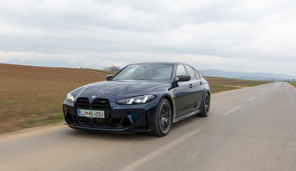 BMW M3 competition xDrive: Brez milosti